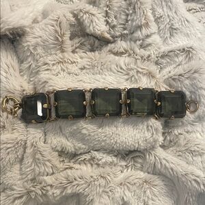 J. Crew Gold and Black Bracelet